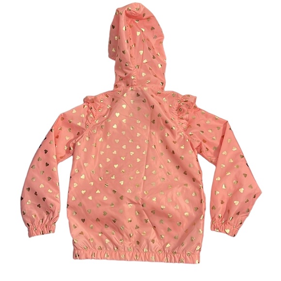 Victory Heart Pink Hooded Jacket with Gold Heart Details - Picture 4 of 12